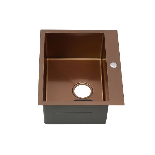 Кухонная мойка Melana ProfLine D5343HC бронза 55х45 цвет бронза поверхность полированная - фото 5