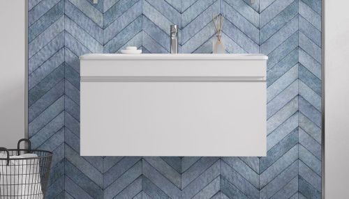 Раковина из искусственного камня Velvex PULSUS rkPUL.100-81 100х50 накладная цвет белый 1 отверстие под смеситель - фото 4