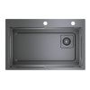 Кухонная мойка Raglo R702 R702.7246.09 70х45 цвет серый поверхность матовая