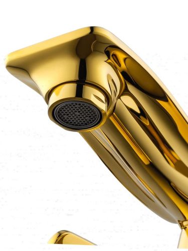 Смеситель Wonzon & Woghand Shakespeare WW-651101-DG на раковину золото - фото 3