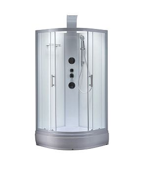 Душевая кабина Taliente TA-100CW 100х100 четверть круга без крыши ориентация универсальная