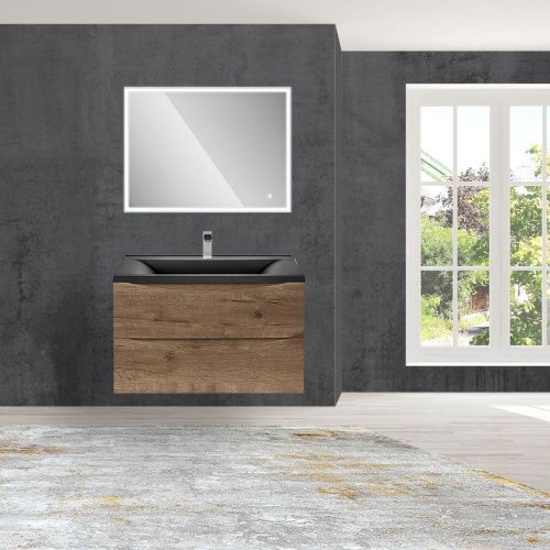 Тумба под раковину Vincea Mia VMC-2MA750VO 70х50 подвесная цвет коричневый