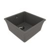 Кухонная мойка LeMark Sinara 400-u 9910065 40х40 цвет серый поверхность матовая