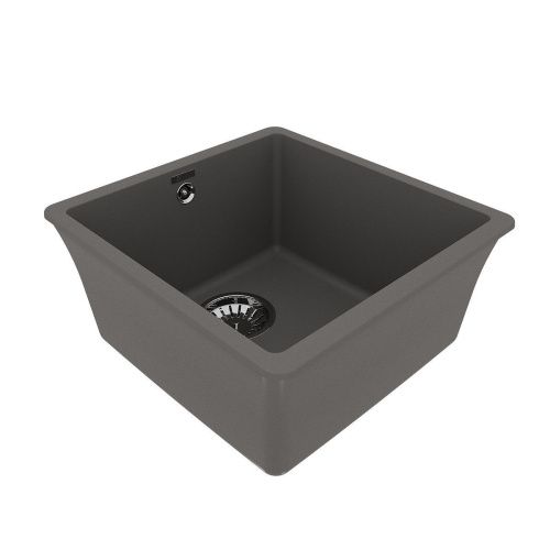 Кухонная мойка LeMark Sinara 400-u 9910065 40х40 цвет серый поверхность матовая - фото 2