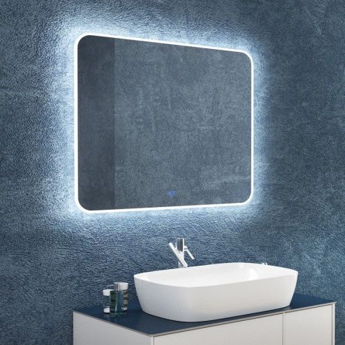 Зеркало с подсветкой и антизапотевателем Maretti Florenza FL1410080P11EL 100х80 подвесное - фото 4