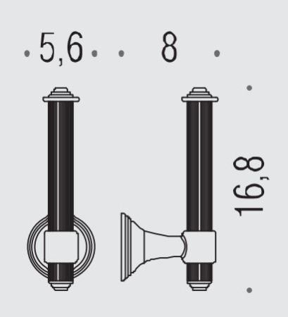 Бумагодержатель Colombo Hermitage B3308.OA