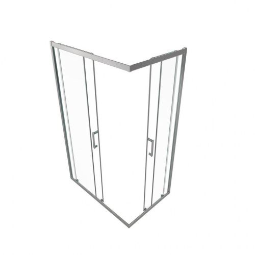 Душевой уголок Тритон Фикс-Хром Щ0000067441 120х80 стекло прозрачное профиль хром без поддона - фото 4