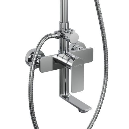 Душевая стойка Tokito Rain TOK-RAI-1021 настенная цвет хром - фото 3