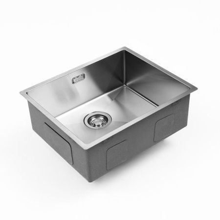 Кухонная мойка Grandex Aqua 504174 55х45 цвет серый поверхность матовая