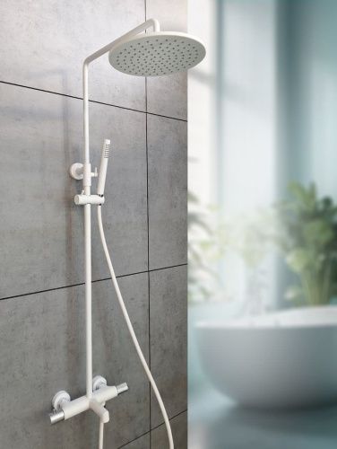 Душевая стойка AltroBagno Intento AltroBagnoIntento030424MW настенная цвет белый - фото 2