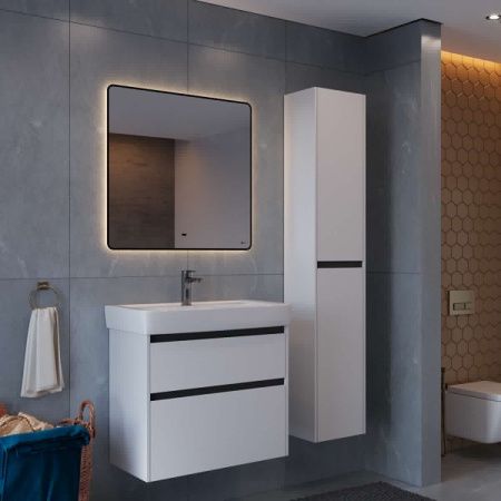 Зеркало LeMark Mioblack LM70ZM-black 70х80 подвесное