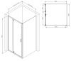 Душевой уголок Am.Pm Gem W90G-404-090MT 90х90 стекло прозрачное профиль хром без поддона