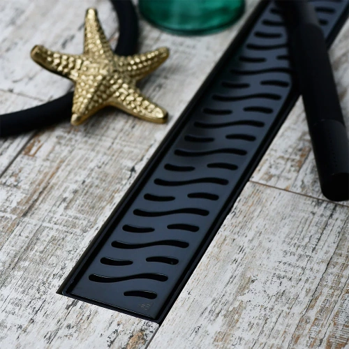 Душевой лоток Veconi Harmony B 950 V950HB 95х5 черный