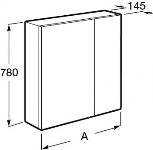 Зеркало-шкаф Roca Ronda ZRU9303007 60х80 подвесной цвет белый - фото 5