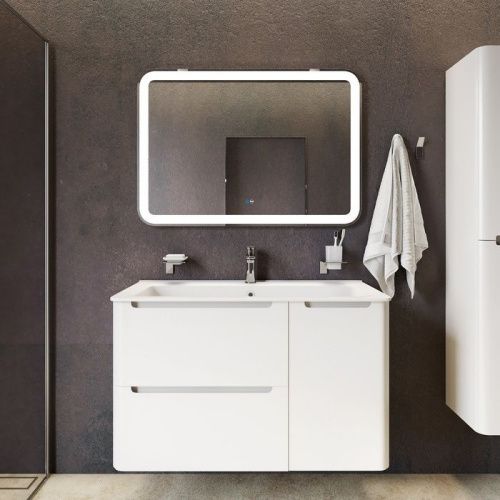 Зеркало с подсветкой Iddis Edifice ЗЛП109 100х70 подвесное - фото 3