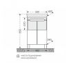 Тумба под раковину СанТа Лондон 224014 50х40 напольная цвет белый