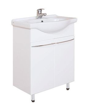 Тумба под раковину Onika Селигер 106006 60х30 подвесная цвет белый