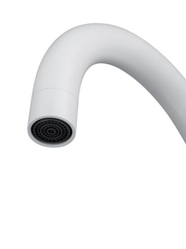 Смеситель для кухни Wonzon & Woghand WW-A21102-MW на мойку белый - фото 3