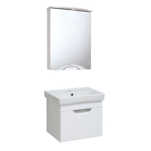 Зеркало-шкаф Runo ИБИЦА 00000001075 50х80 подвесной цвет белый - фото 4