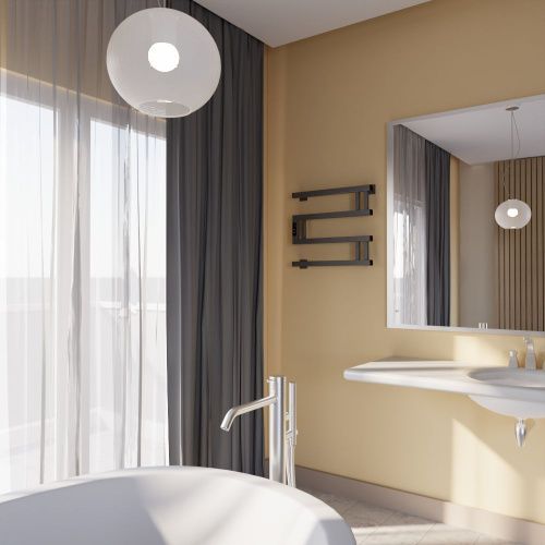 Полотенцесушитель электрический Altasan МонакоПроф МонакоПроф4050Г 50х45 серый - фото 2