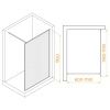 Душевая перегородка RGW Walk In 06100812-156 120х195 стекло рифленое профиль золото