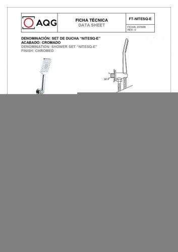 Душевая система AQG Alpha 19ALPEC21802 встраиваемая в стену цвет хром - фото 5