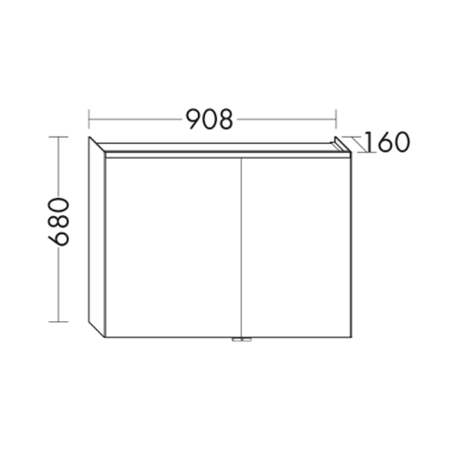 Зеркало-шкаф Burgbad Iveo SPHY090R 70х90 подвесной - фото 2