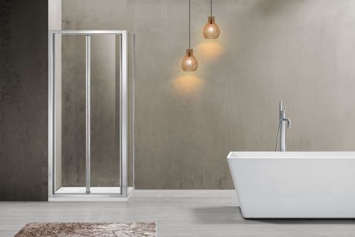 Душевой уголок Vincea Garda VSR-1G9080CL 90х80 стекло прозрачное профиль хром без поддона - фото 2