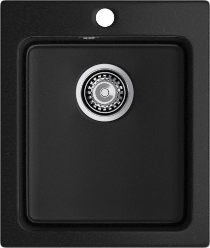 Кухонная мойка Granfest Praktik P-505 черный 45х50 цвет черный поверхность матовая