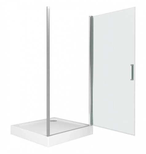 Душевая дверь Good Door PANDORA ПД00064 100х185 стекло прозрачное профиль хром - фото 3