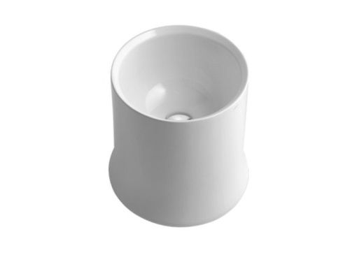 Раковина из сантехнического фаянса Simas SH 10 40х40 накладная цвет белый - фото 2