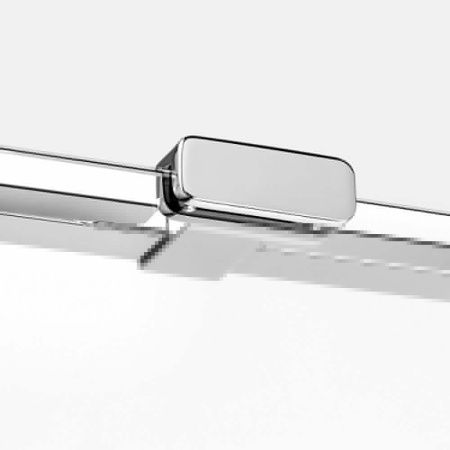 Душевая перегородка New Trendy EVENTA Chrome EXK-4640 35х200 стекло прозрачное профиль хром