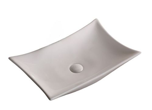 Раковина из сантехнического фарфора Cerutti SPA CR7078 60х40 накладная цвет белый без отверстий под смеситель - фото 3