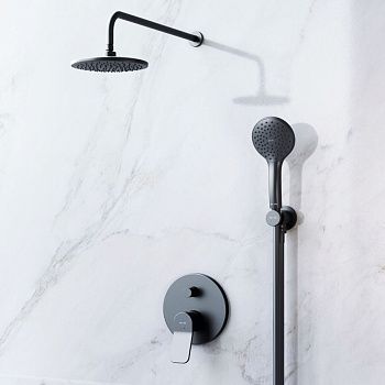Душевая система Am.Pm X-Joy FB85A1RH02 встраиваемая в стену цвет черный