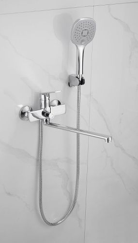 Смеситель для ванны и душа BELZ B22533 настенный хром - фото 3