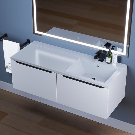 Тумба под раковину Uperwood Tanos 291020264 120х50 подвесная цвет белый