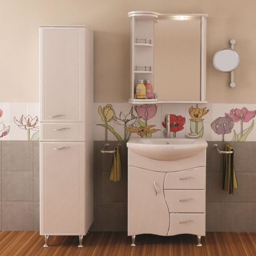 Зеркало-шкаф Runo СЕКРЕТ 00000000580 70х80 подвесной цвет белый - фото 3