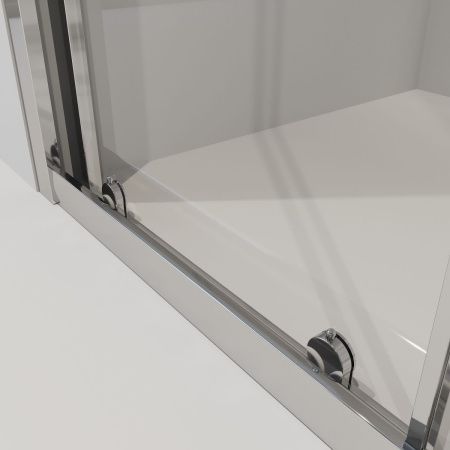 Душевая дверь Niagara Nova NG-82-9AB 90х195 стекло прозрачное профиль черный