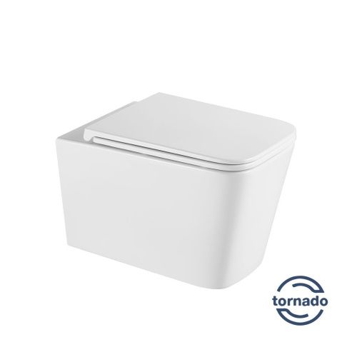 Унитаз подвесной Vincea Q-Line VT1-12T белый с сиденьем микролифт безободковый смыв торнадо - фото 5