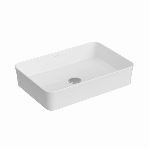 Раковина из сантехнического фарфора Berges Ego SL 181009 50х40 накладная цвет белый