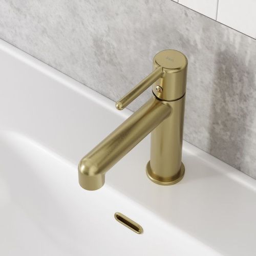 Смеситель IDDIS Aiger AIGMG00i01 на раковину золото - фото 3