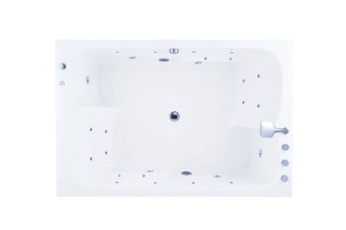 Ванна акриловая гидромассажная SSWW A1905 180х120 отдельностоящая прямоугольная с каркасом - фото 2
