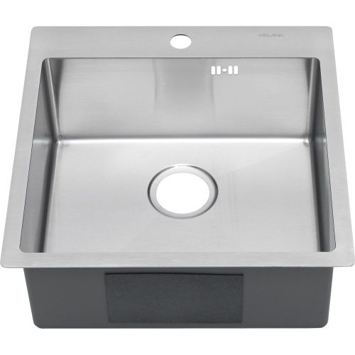 Кухонная мойка Melana ProfLine MLN-R5050H 50х50 цвет серый поверхность матовая - фото 5
