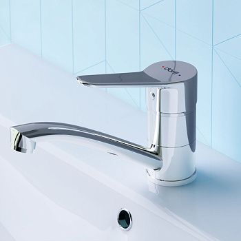 Смеситель Dorff Optima D2021001 на раковину хром