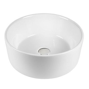 Раковина из сантехнического фарфора Bond Circle S53-390 40х40 накладная цвет белый без отверстий под смеситель