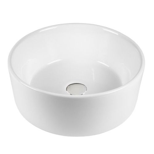 Раковина из сантехнического фарфора Bond Circle S53-390 40х40 накладная цвет белый без отверстий под смеситель