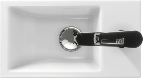 Раковина из сантехнического фарфора Taliente P-UM-COM40/1 40х20 накладная цвет белый - фото 3