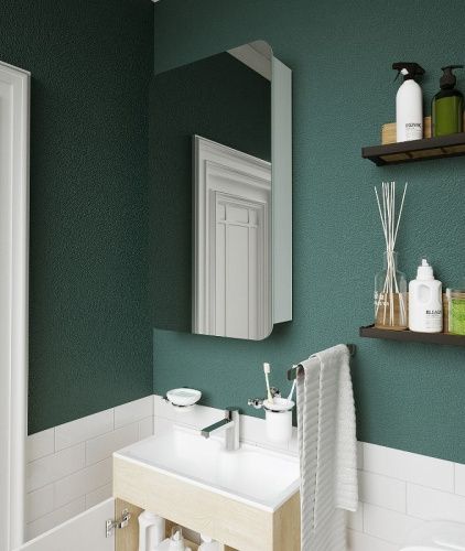 Зеркало-шкаф 1MarKa Nuvo У83224 50х90 подвесной цвет белый - фото 3