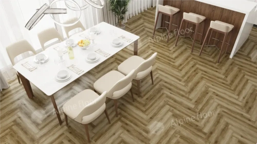 Ламинат Alpine Floor Herringbone 12 Pro New LF106-09 Дуб Марсель толщина 1.2 см 34 класс 606х101 - фото 2