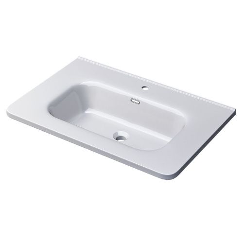 Раковина керамическая Uperwood Monica RMonica80wg 80х50 полувстраиваемая цвет белый - фото 5